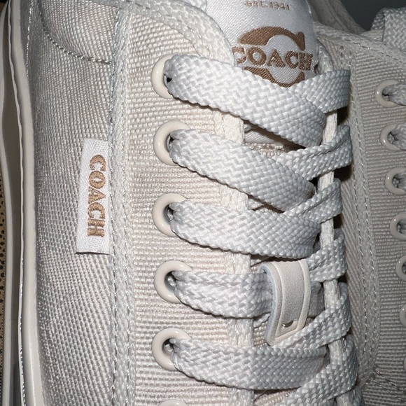 Coach Women's Sneakers in Cream - Picture 4 of 15